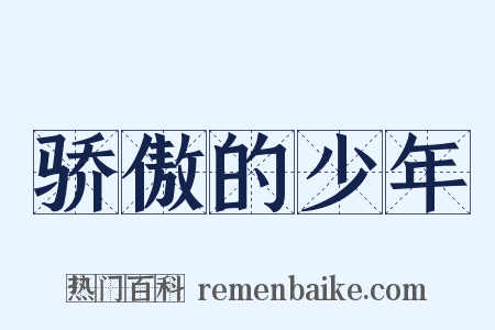 骄傲的少年是什么意思的图片